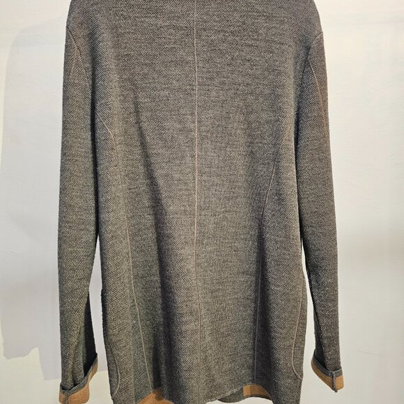 Club Knit Casual Cardigan-Style Overcoat - Picture 2 of 5